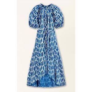 Mirth Handmade Somerset Button Up Dress Indigo Bluefish Size Medium